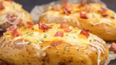 Batata recheada com bacon