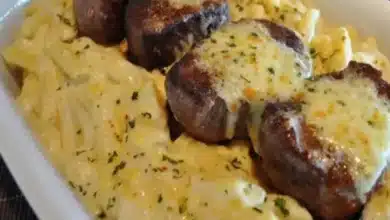 Filé mignon ao molho de gorgonzola