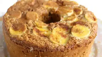 Bolo de banana e linhaça