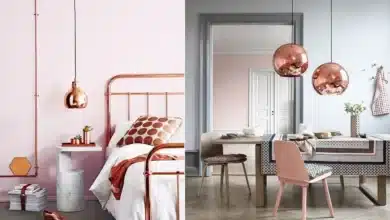 Rose gold na decoração