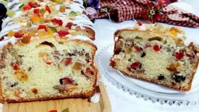 Bolo de Colomba Pascal de frutas