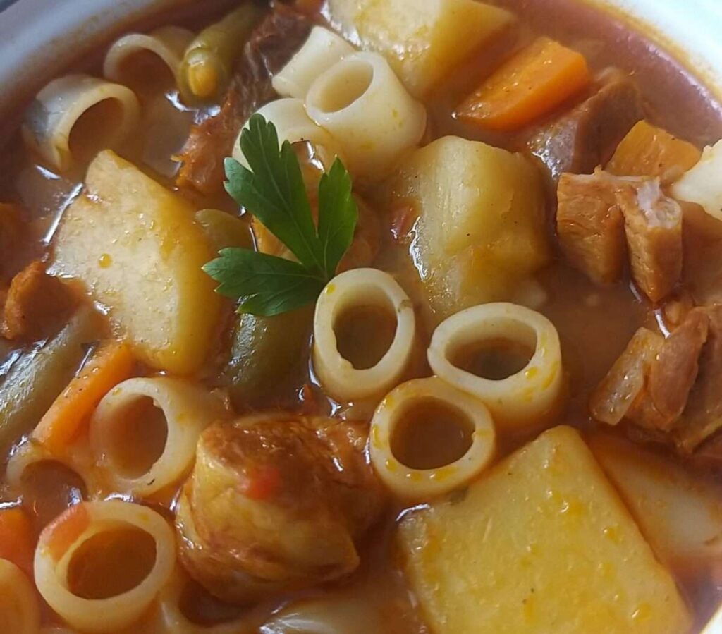 Sopa de legumes na pressão