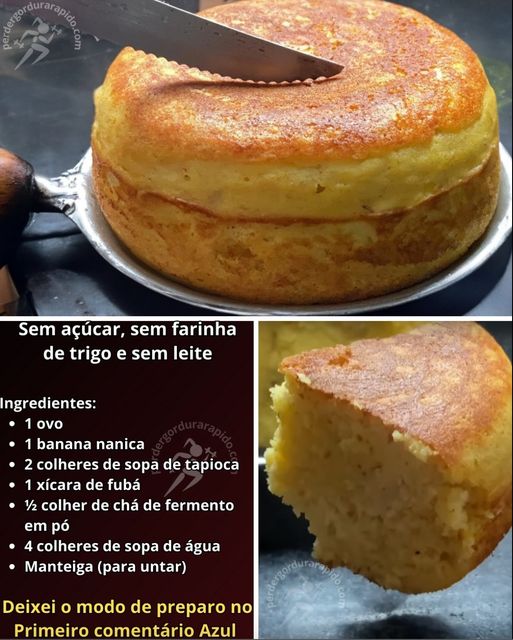 Receita Saudável: Sem Açúcar, Sem Farinha de Trigo e Sem Leite