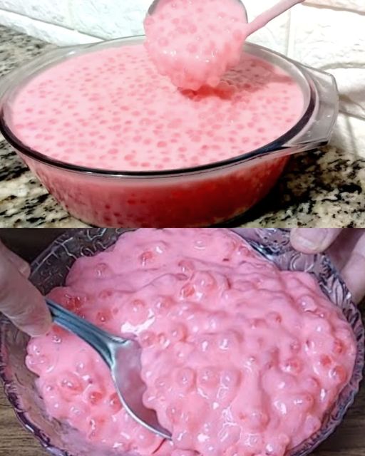 Sagu-Mousse de Morango: Uma Sobremesa Deliciosa e Fácil de Fazer