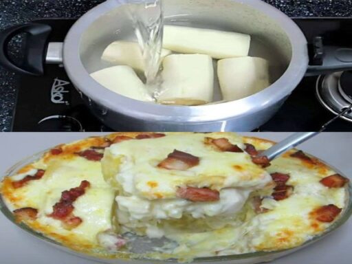 Não Faça Mandioca Antes de Ver Essa Receita Deliciosa de Mandioca Gratinada com Bacon