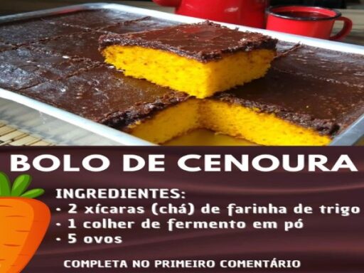 Bolo de Cenoura Fofinho com Cobertura de Chocolate: Irresistível e Simples de Fazer!