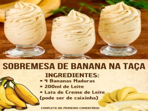 Sobremesa de Banana na Taça: Irresistível e Fácil de Fazer!