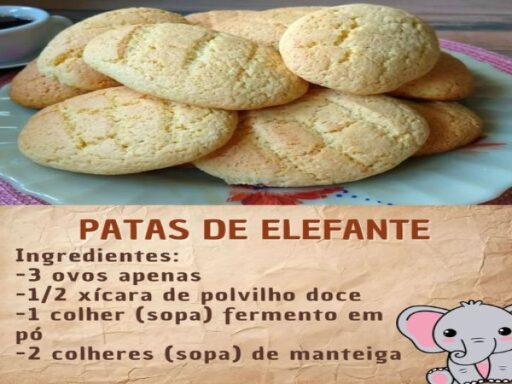 Pata de Elefante: A Bolacha Que Derrete na Boca e Vai Te Encantar